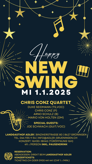 HAPPY NEW SWING ¦ 1. Januar 2025 um 16.30 Uhr